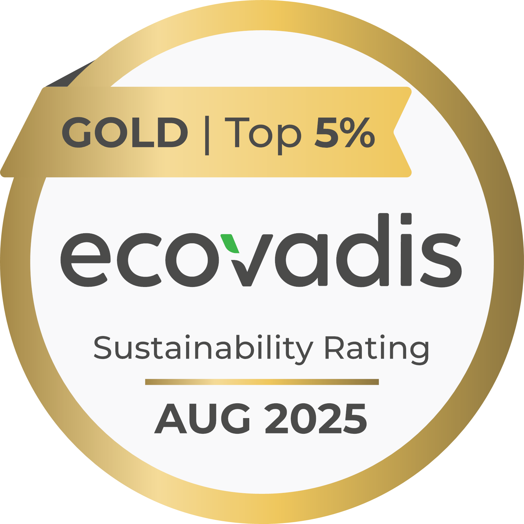 连续2年获得EcoVadis“金牌”认证